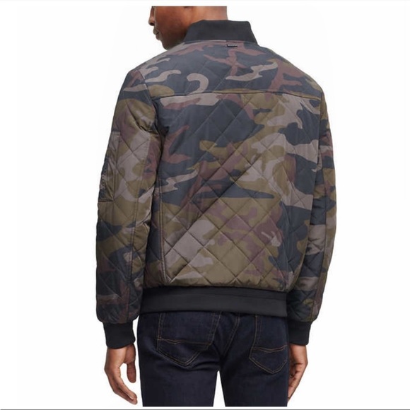Calvin Klein Jackets & Coats Calvin Klein Mens Quilted Bomber Jacket Camo S Poshmark